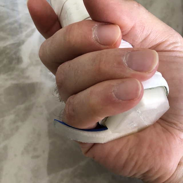 GRIPSPIN<sup><small>®</small></sup> on racket